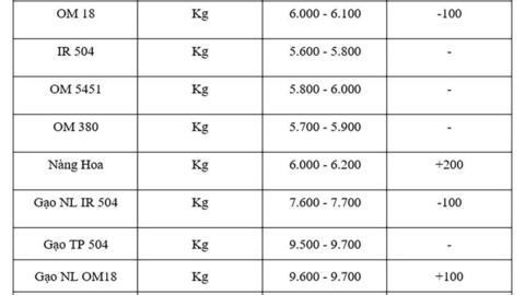 Giá lúa gạo hôm nay ngày 9/7/2025: Biến động trái chiều