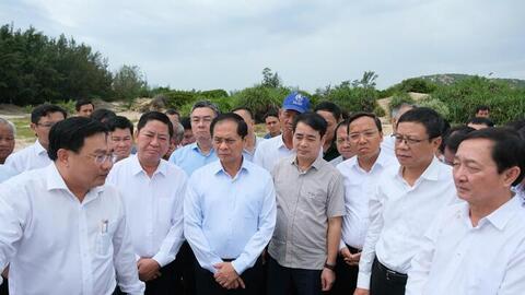 Phó Thủ tướng Bùi Thanh Sơn kiểm tra thực địa 2 nhà máy điện hạt nhân Ninh Thuận