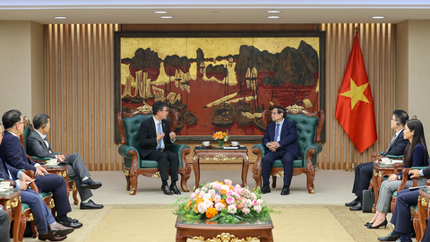 Thủ tướng làm việc với lãnh đạo hai tập đoàn công nghệ tài chính lớn của Hàn Quốc