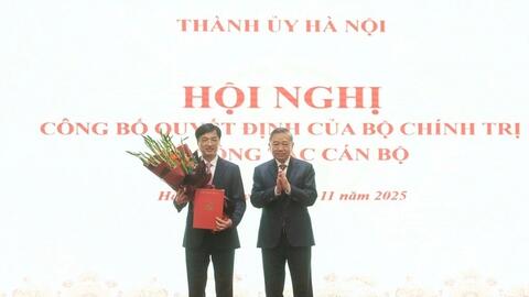 Ông Nguyễn Duy Ngọc được phân công làm Bí thư Thành ủy Hà Nội