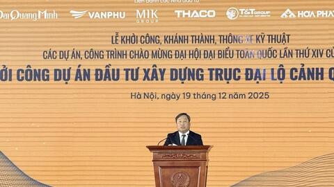 Chủ tịch Quốc hội dự khởi công dự án trục Đại lộ cảnh quan sông Hồng