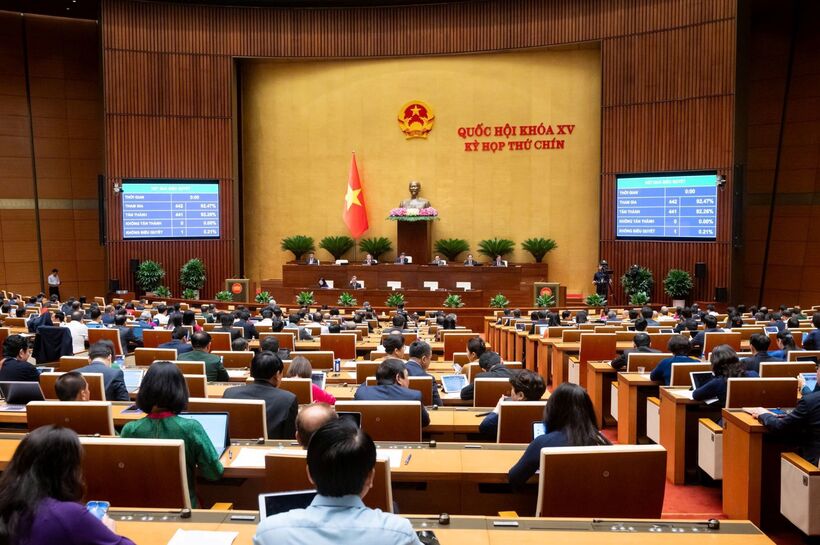 Quốc hội thông qua Luật Năng lượng nguyên tử. Ảnh: QH