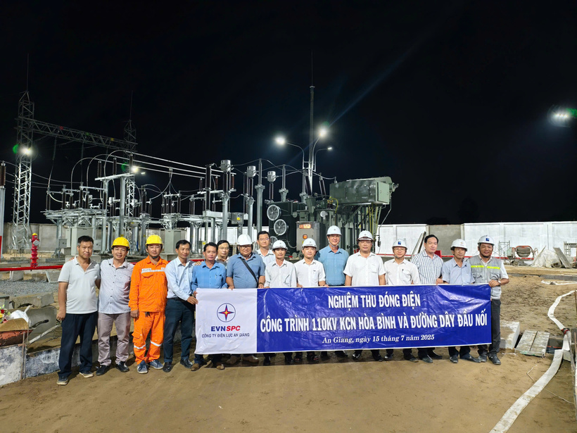 Đóng điện thành công dự án 110kV Hội An