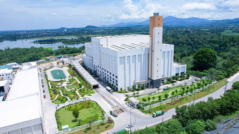 Toàn cảnh nhà máy điện rác Seraphin