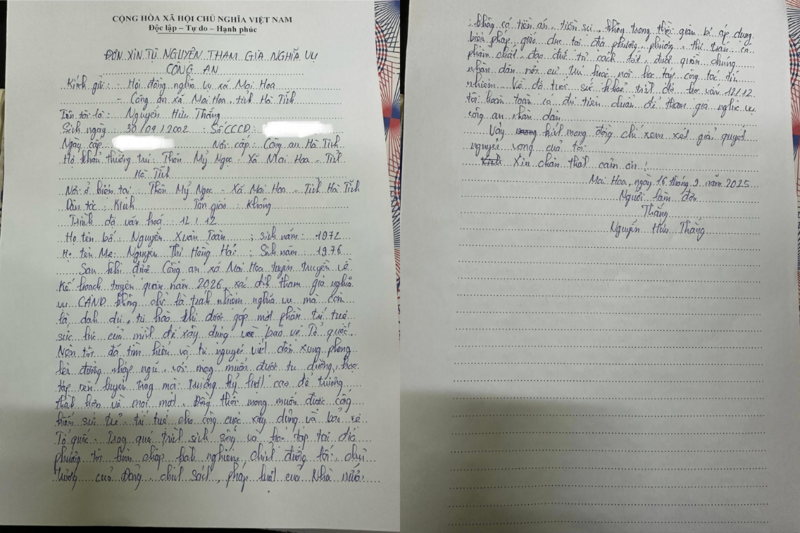 Hành động của em Nguyễn Hữu Thắng khiến nhiều người bất ngờ và nể phục. Ảnh: Nhân vật cung cấp