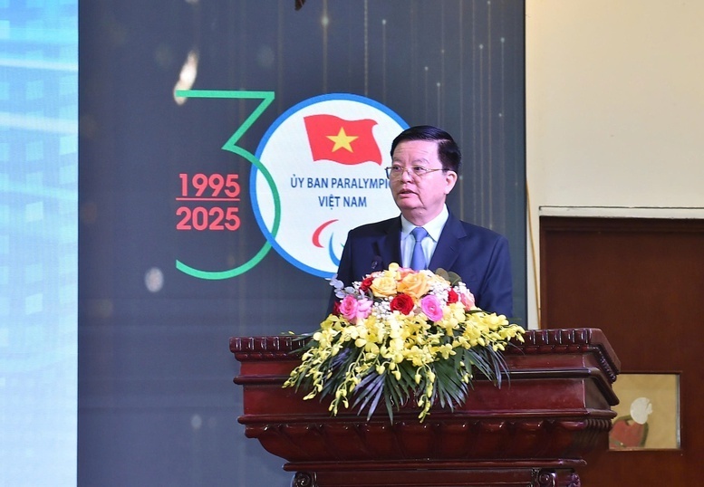 Phó Thủ tướng Mai Văn Chính phát biểu tại lễ kỷ niệm 30 năm Paralympic Việt Nam - Ảnh: VGP/Giang Thanh