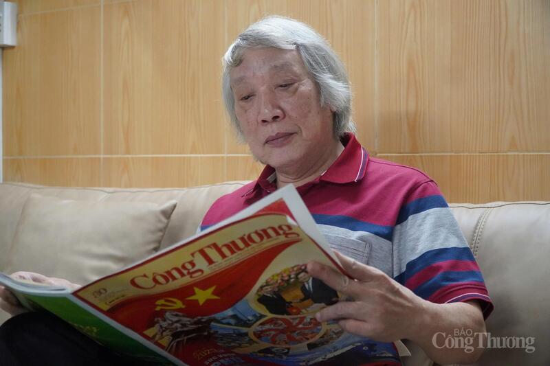 Nhà báo Trần Phương Quang - nguyên Trưởng phòng Thư ký toà soạn Báo Công Thương. Ảnh: Minh Trang.