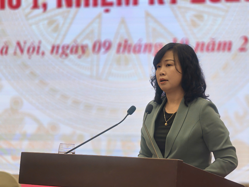 Bộ trưởng Bộ Y tế Đào Hồng Lan phát biểu tại họp báo