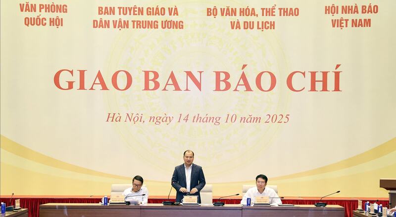 Hội nghị giao ban công tác báo chí. Ảnh: VPQH