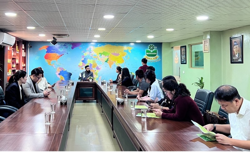 Đoàn công tác làm việc, chia sẻ cơ hội hợp tác sản xuất hàng thực phẩm tại Việt Nam cho doanh nghiệp Pakistan để tiêu thụ tại thị trường Pakistan.