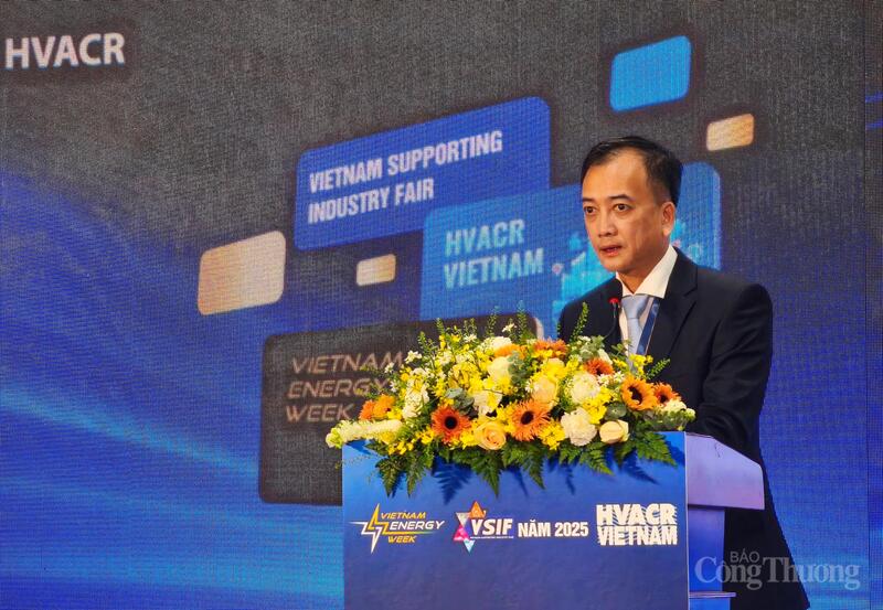 Ông Trịnh Quốc Vũ, Phó Cục trưởng Cục Điện lực (Bộ Công Thương) phát biểu tại sự kiện.