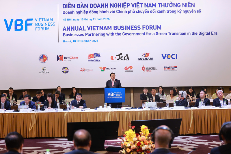Diễn đàn Doanh nghiệp Việt Nam (VBF) 2025, với chủ đề “Doanh nghiệp đồng hành với Chính phủ chuyển đổi xanh trong kỷ nguyên số”