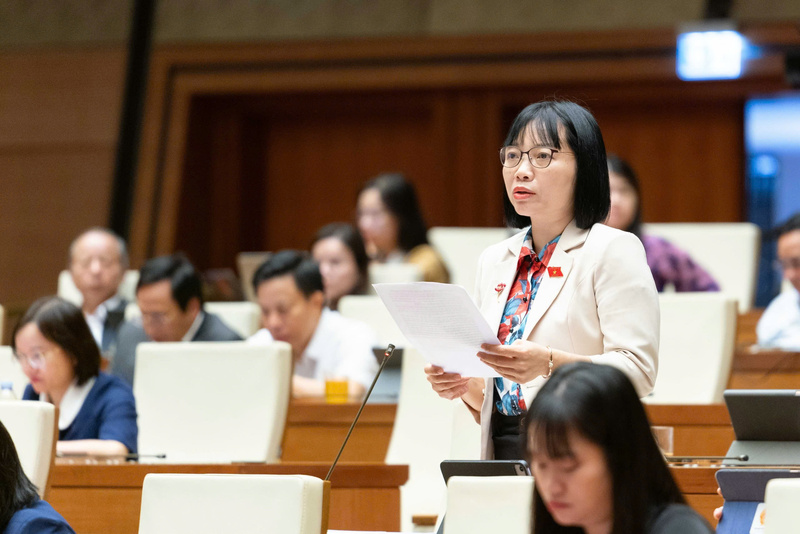 Đại biểu Nguyễn Thị Việt Nga (đoàn TP. Hải Phòng). Ảnh: VPQH