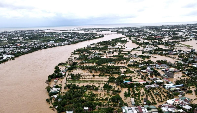 Lũ trên các sông ở Khánh Hòa, Đắk Lắk và Gia Lai đang ở mức rất cao, một số nơi ở Đắk Lắk; Khánh Hòa đã vượt mức lũ lịch sử. Ảnh minh họa.