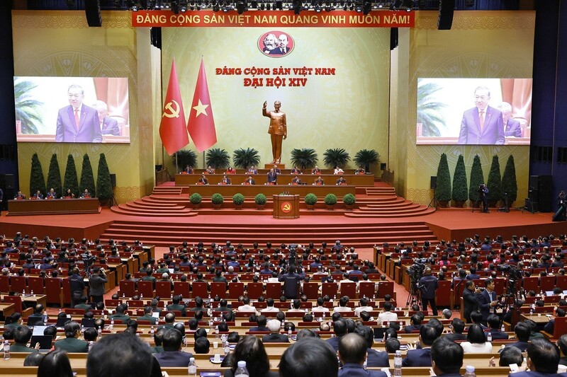 Quang cảnh Đại hội đại biểu toàn quốc lần thứ XIV của Đảng