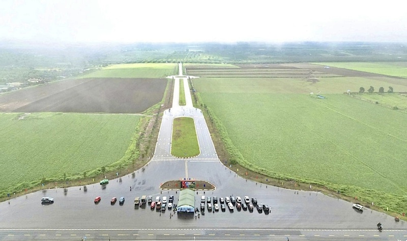 Mặt bằng Khu công nghiệp Nam Pleiku nhìn từ trên cao. Ảnh: Minh Nguyễn