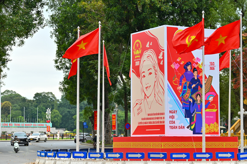 Sắp diễn ra ngày hội bầu cử đại biểu Quốc hội khóa XVI và đại biểu Hội đồng nhân dân các cấp nhiệm kỳ 2026 – 2031. Ảnh: Giang Nam