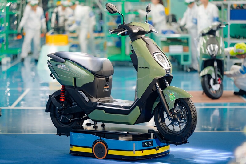 Honda ICON e: là mẫu xe máy điện đầu tiên được hãng xe Nhật lắp ráp tại nước ta. Ảnh: Duy Minh